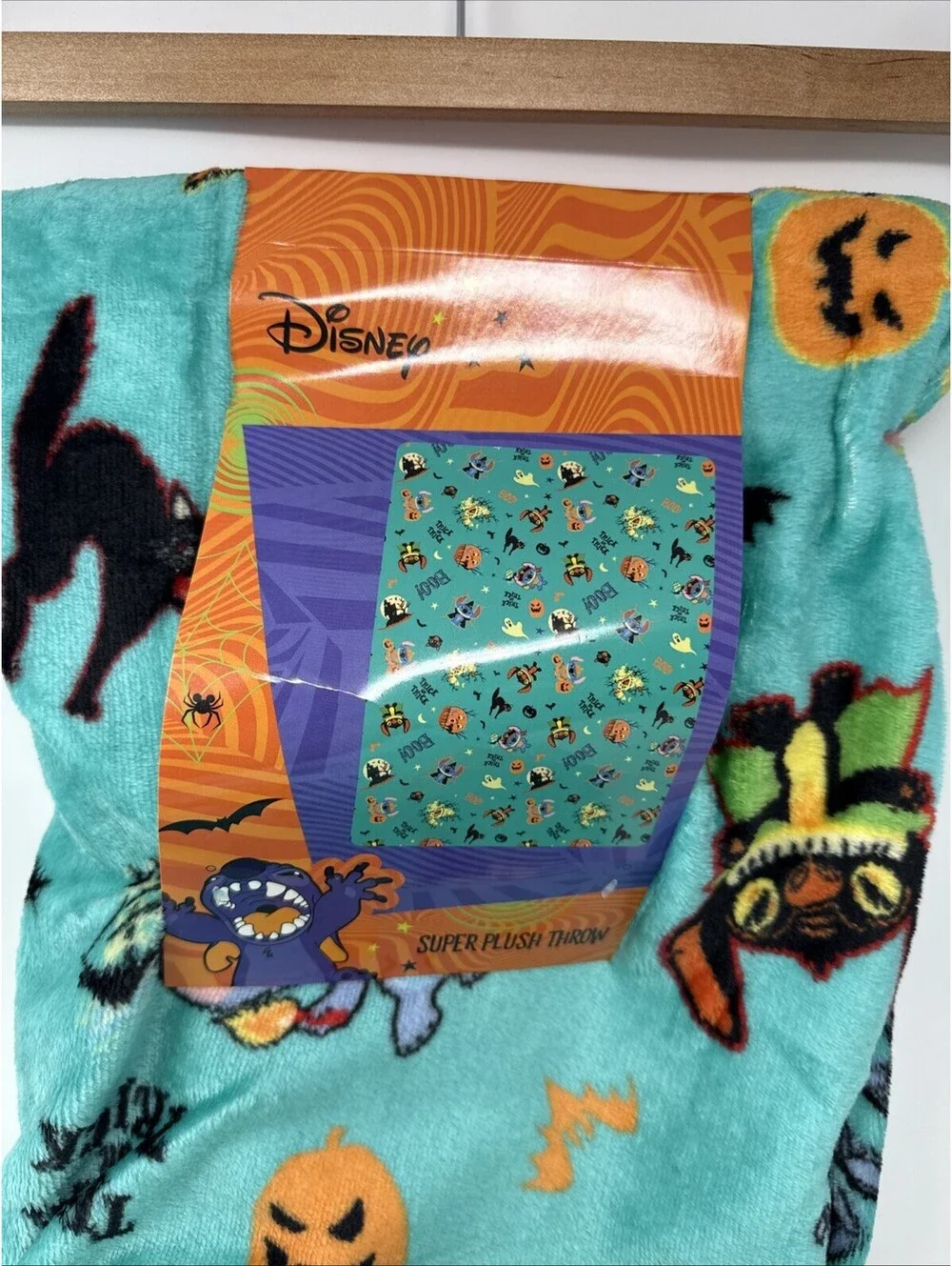 Disney Super Plush Throw Stitch Halloween Soft Blanket